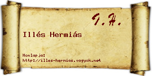 Illés Hermiás névjegykártya