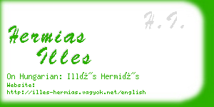 hermias illes business card